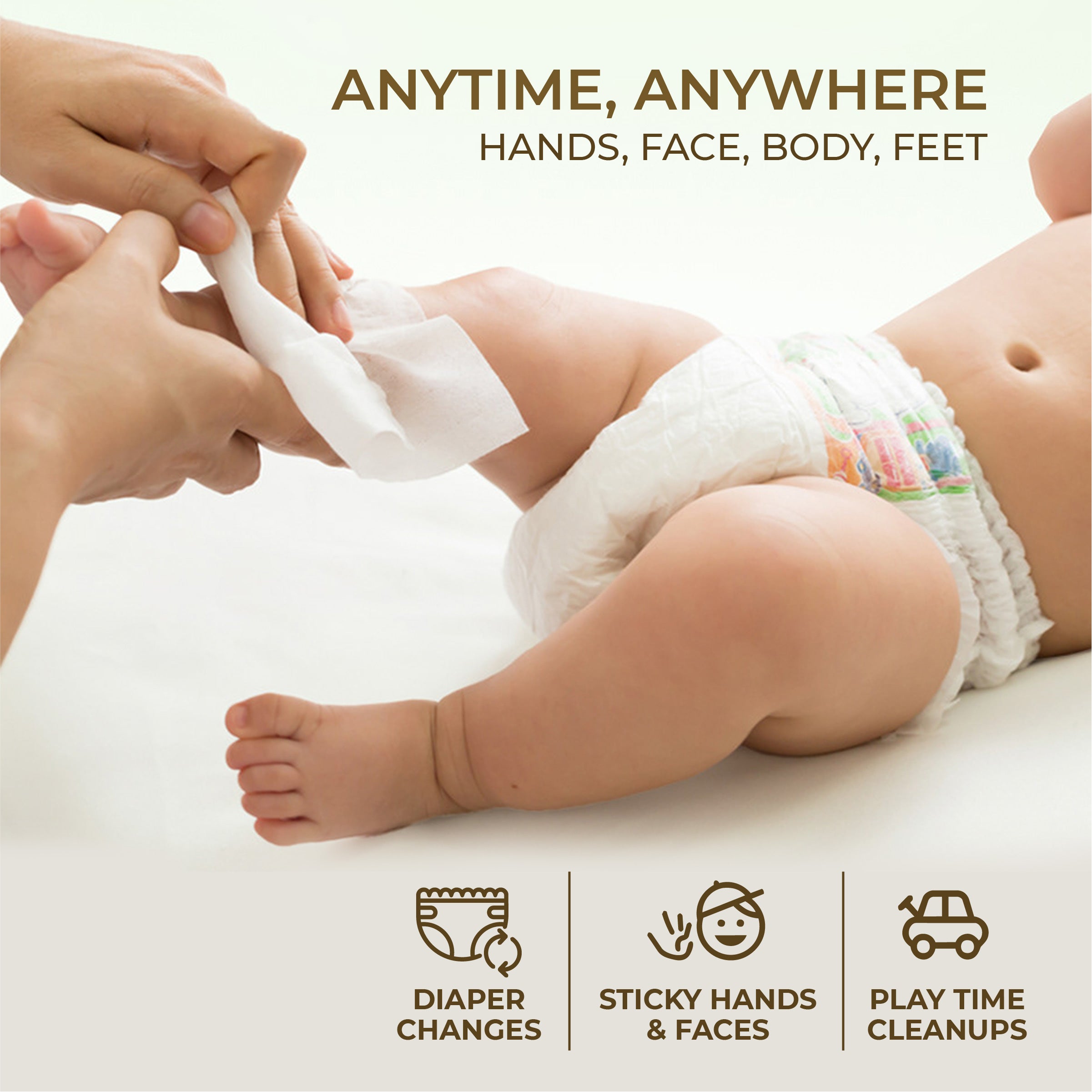 Baby Wet Wipes with Aloe Vera & Bamboo Pulp (72 Pulls)