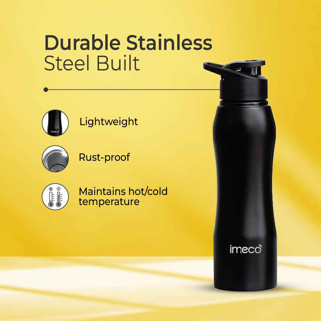 ECO-CURVE Stainless Steel Water Bottle (1L)