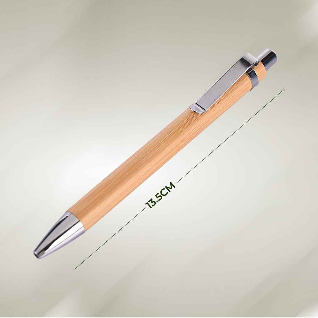 Bamboo Notebook with Pen (A5, Single Line, 100 Pages)