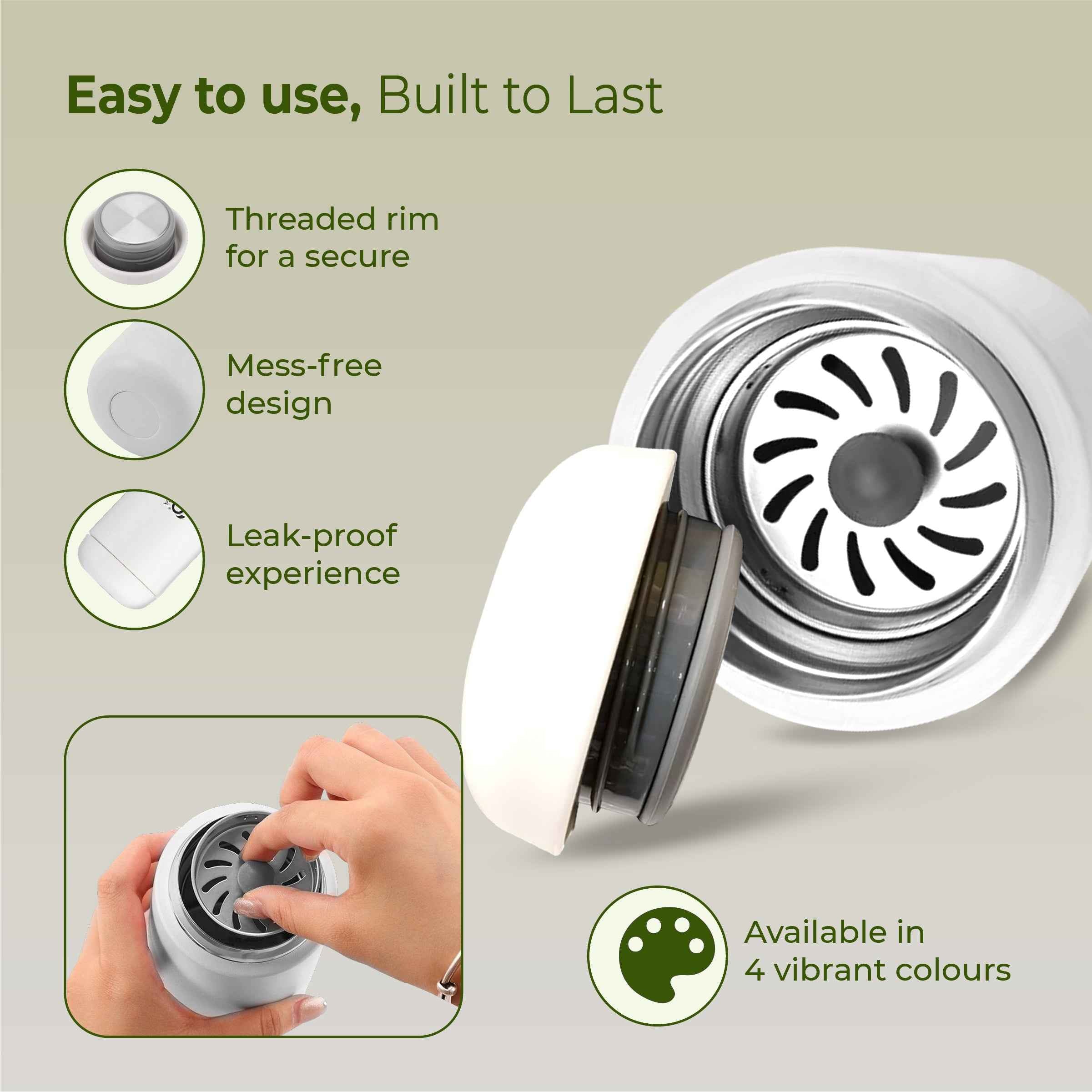 ECO REVA Stainless Steel Water Bottle (400 ml)