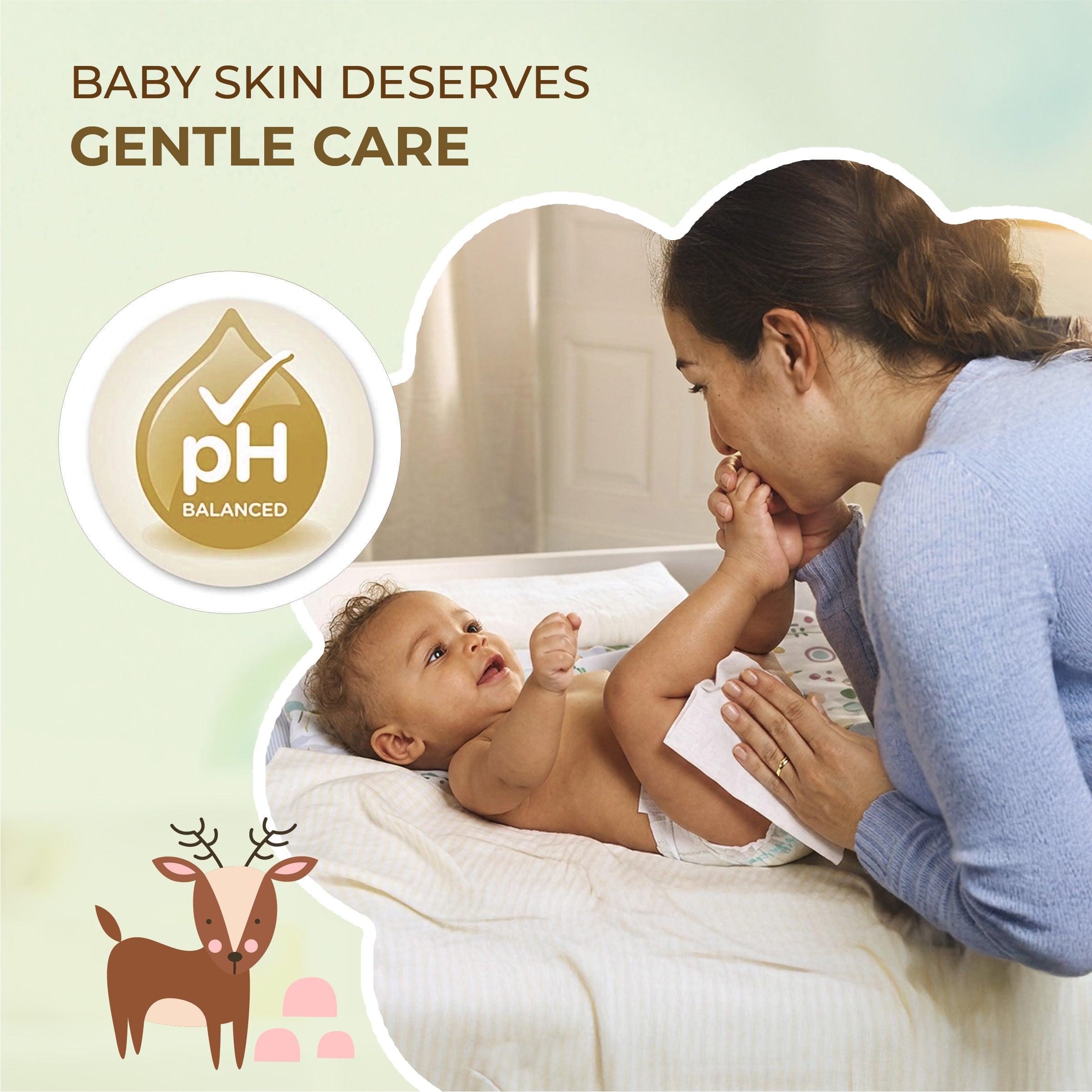 Baby Wet Wipes with Aloe Vera & Bamboo Pulp (72 Pulls)