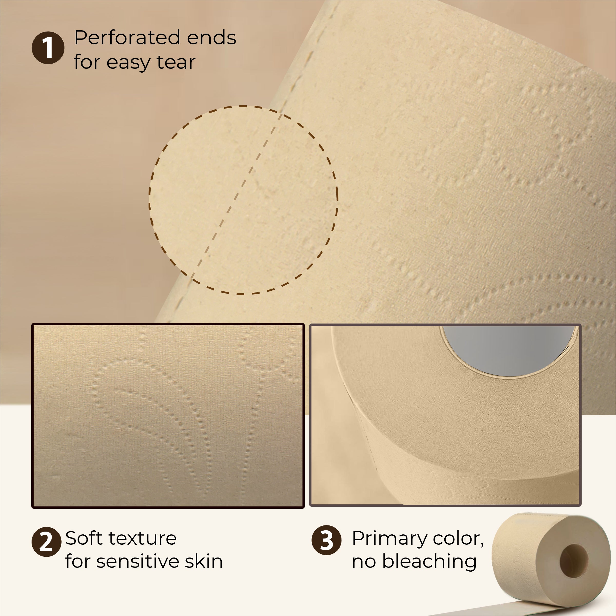 Everyday Home Care – Bamboo Kitchen Towel + Bamboo Toilet Tissue + Bamboo Facial Tissue