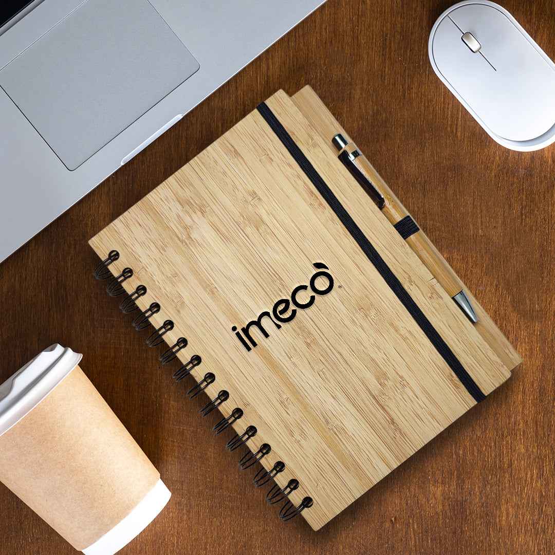 Bamboo Notebook with Pen (A5, Single Line, 100 Pages)