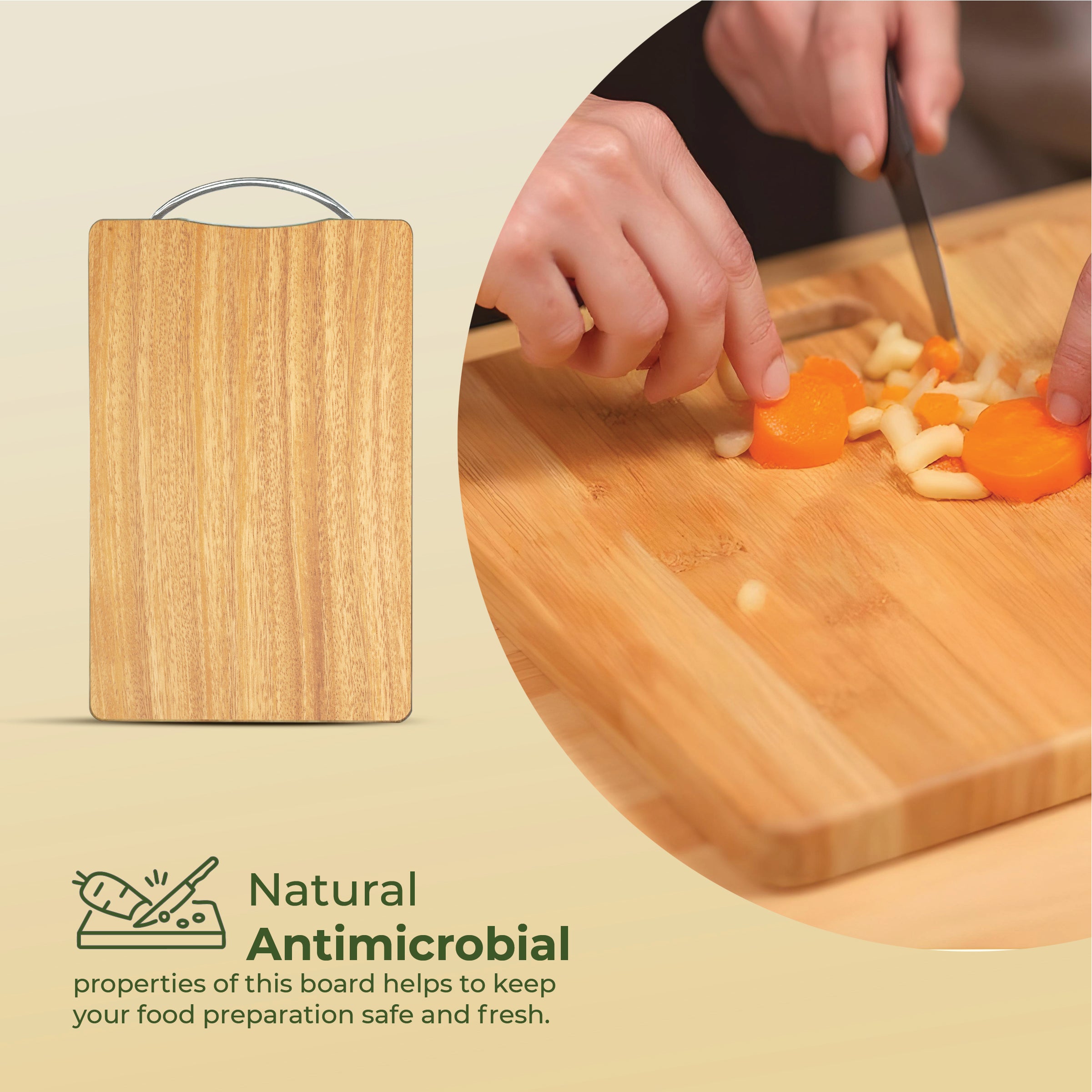 Dual Sided Bamboo Chopping Board