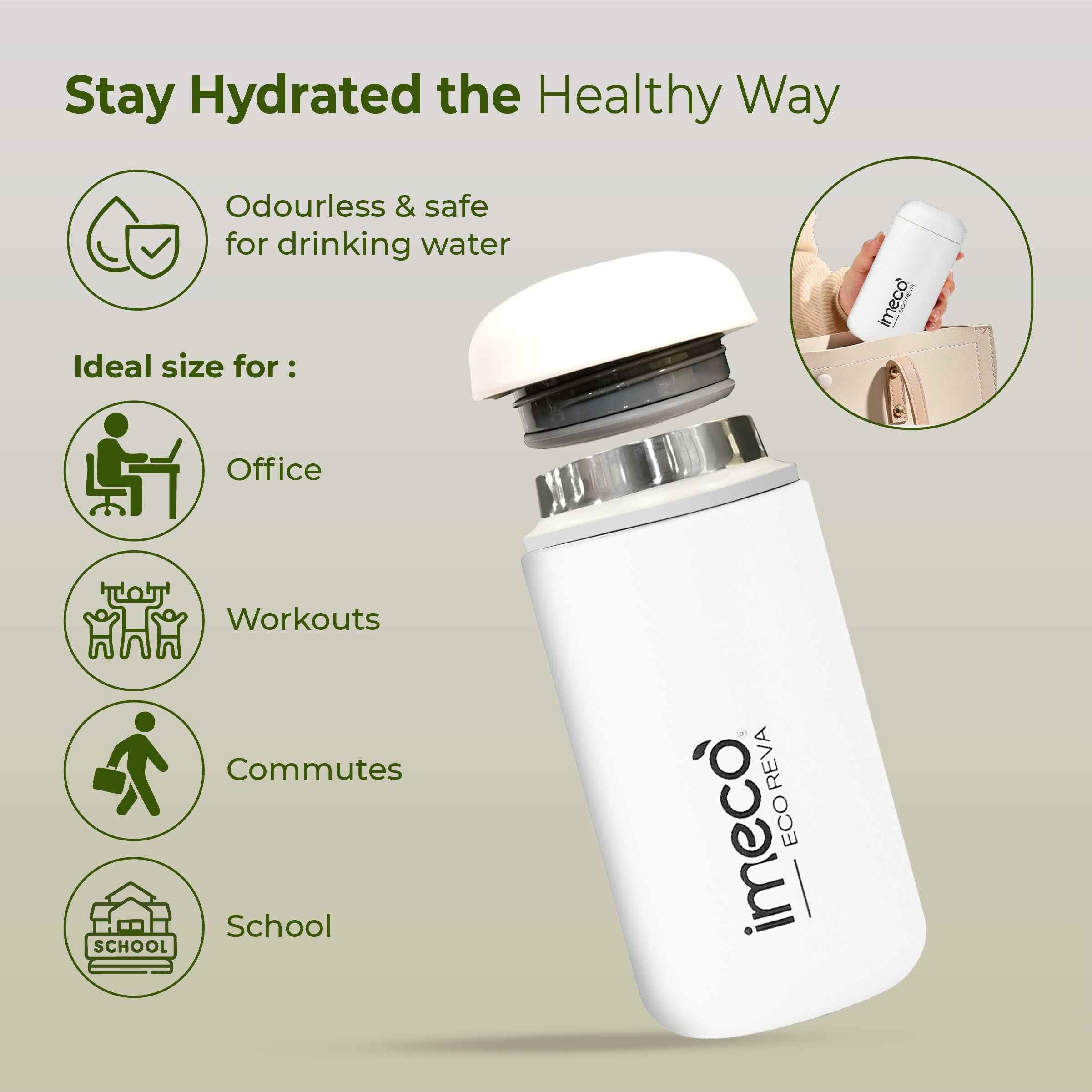 ECO REVA Stainless Steel Water Bottle (400 ml)