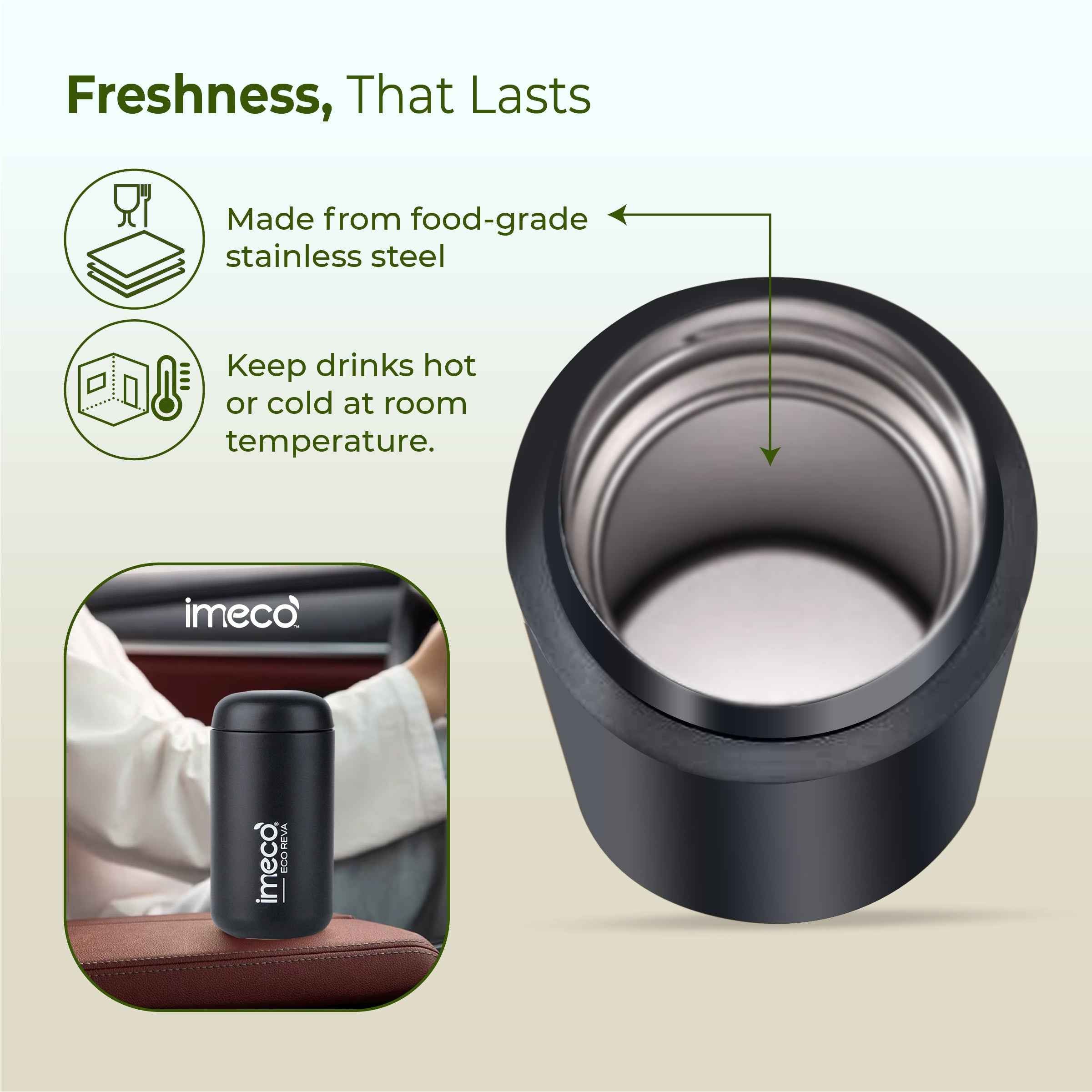 ECO REVA Stainless Steel Water Bottle (400 ml)