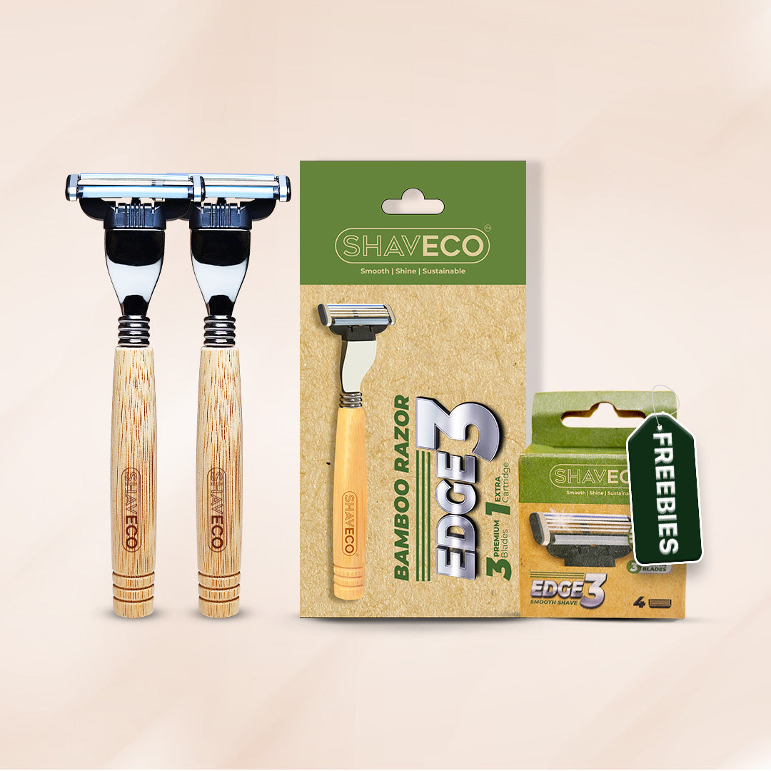 Bamboo Edge 3 Razor for Men with 1 Free Cartridge