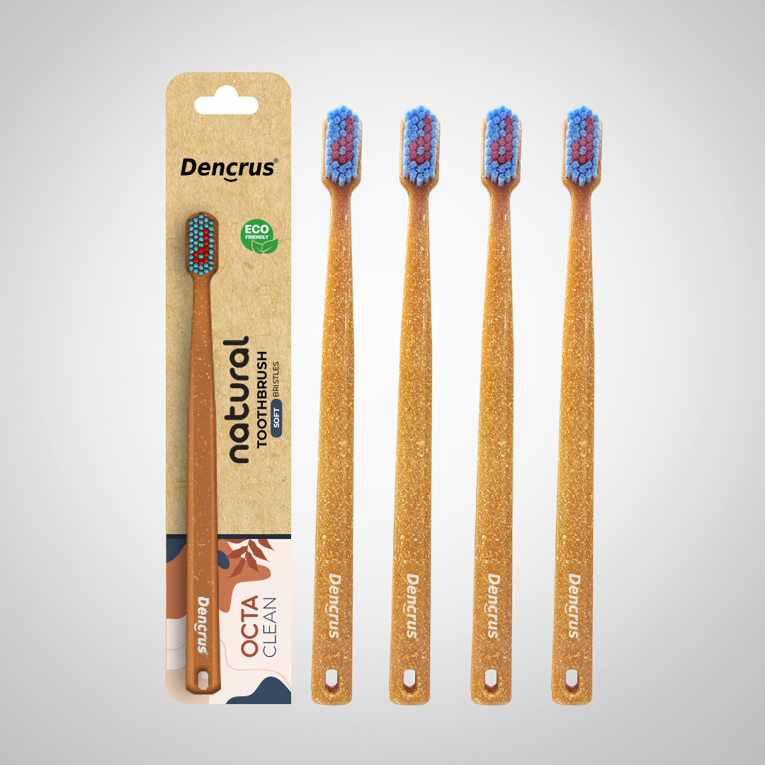 Octa Clean Bamboo Toothbrush with Soft Bristles