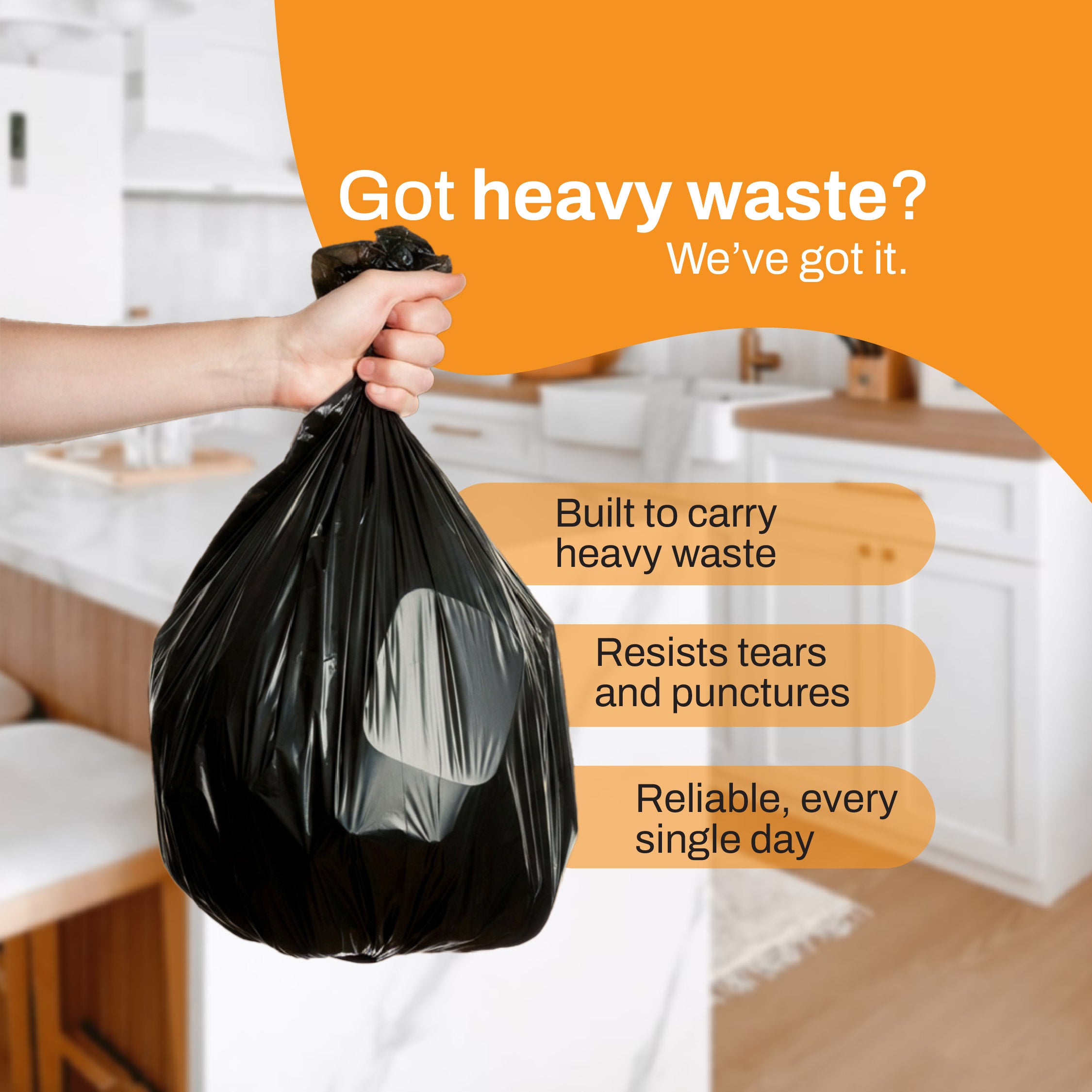 Good Habbit Garbage Bags – Leak Resistant (30 Bags) - Imeco India