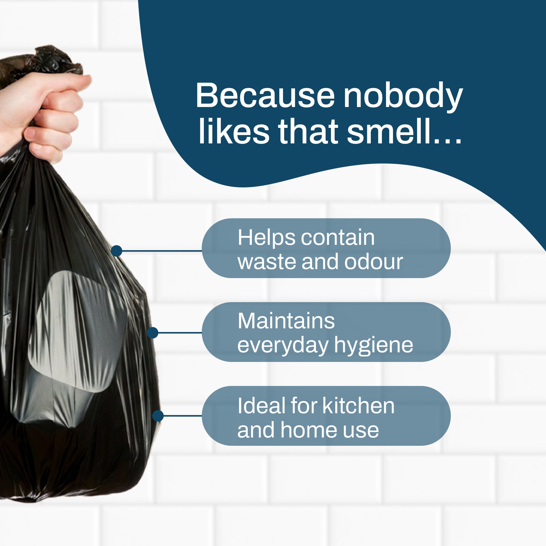 Good Habbit Garbage Bags – Leak Resistant (30 Bags) - Imeco India