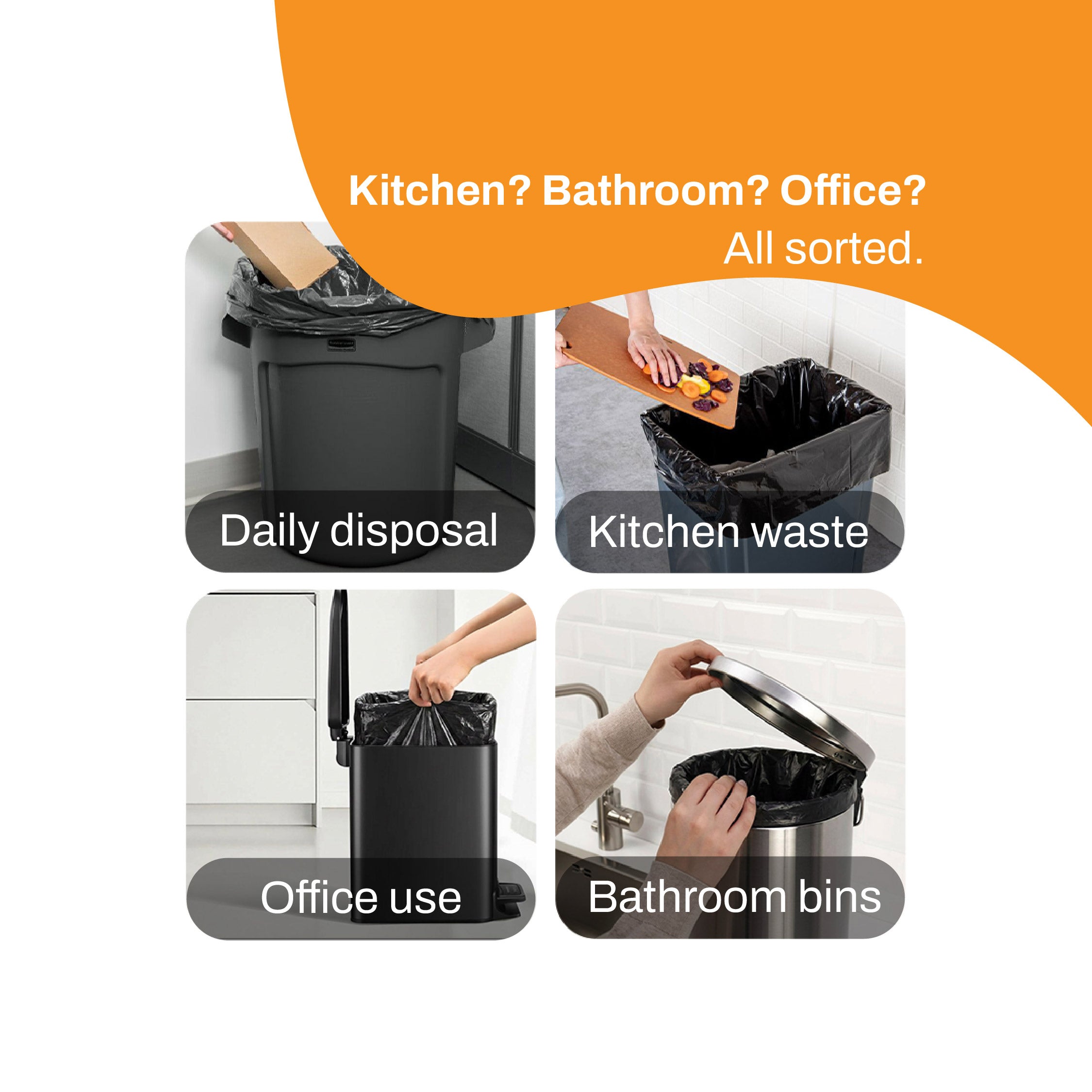 Good Habbit Garbage Bags – Leak Resistant (30 Bags) - Imeco India
