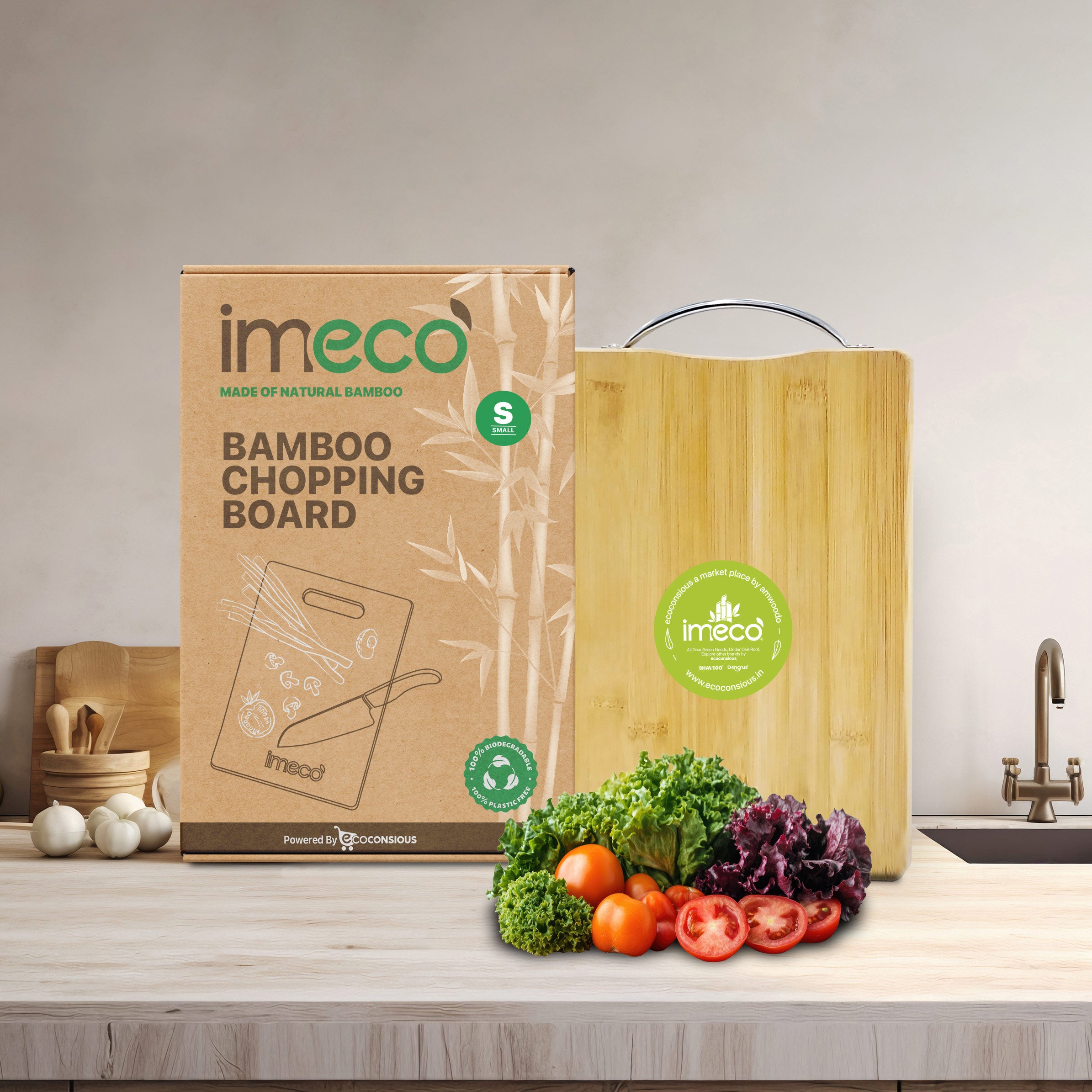 Dual Sided Bamboo Chopping Board (Small)