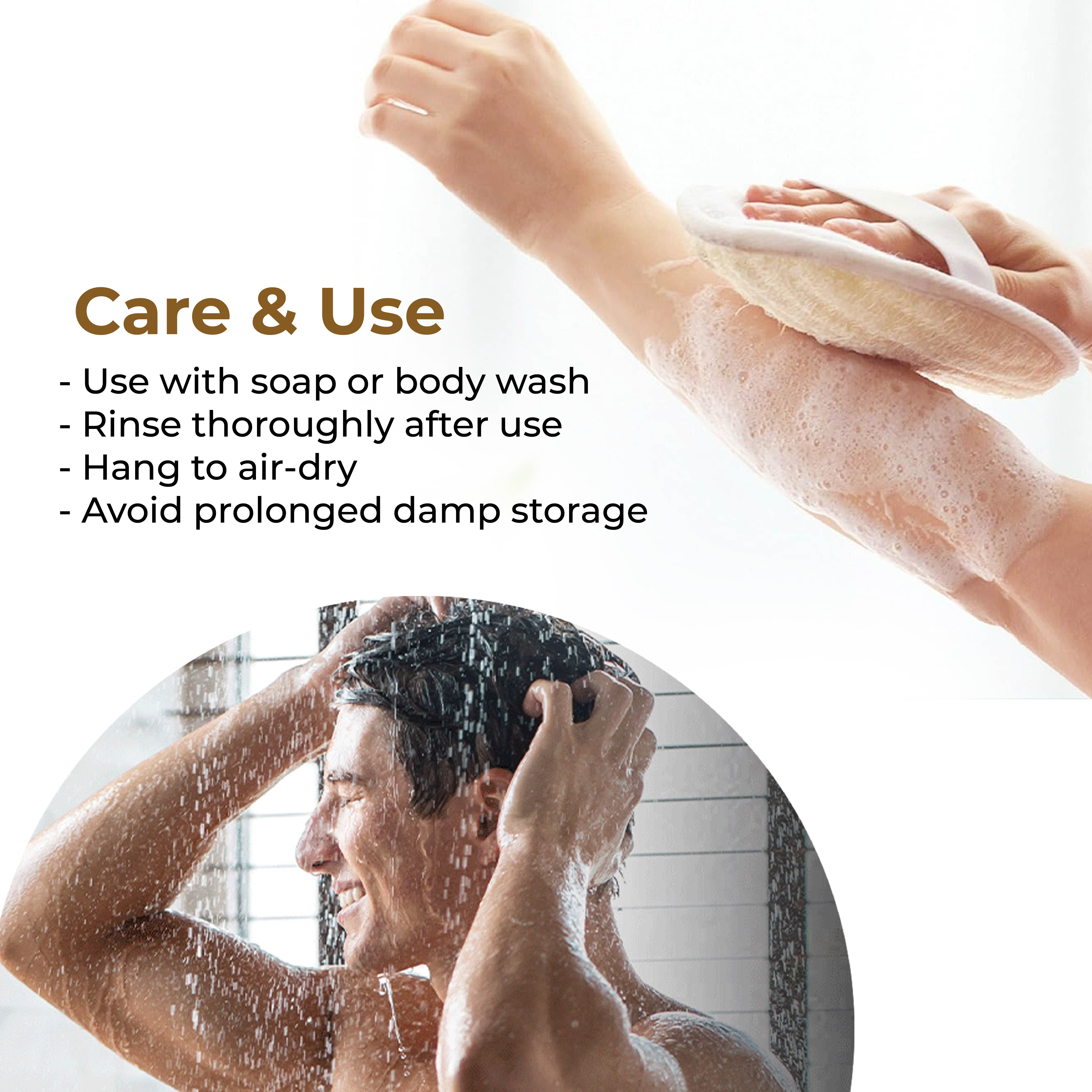 Self-Care Together – 2 Ramie Fibre Loofahs + Dual Tooth Bamboo Comb + Aloe Vera Wet Wipes