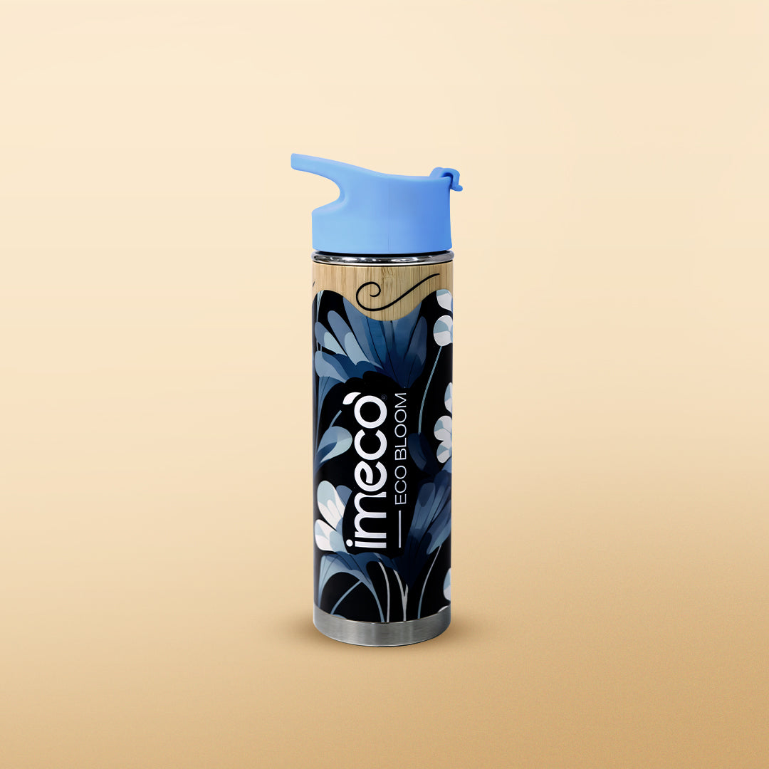 ECO-BLOOM Bamboo Printed Water Bottle (450 ml) - Imeco India