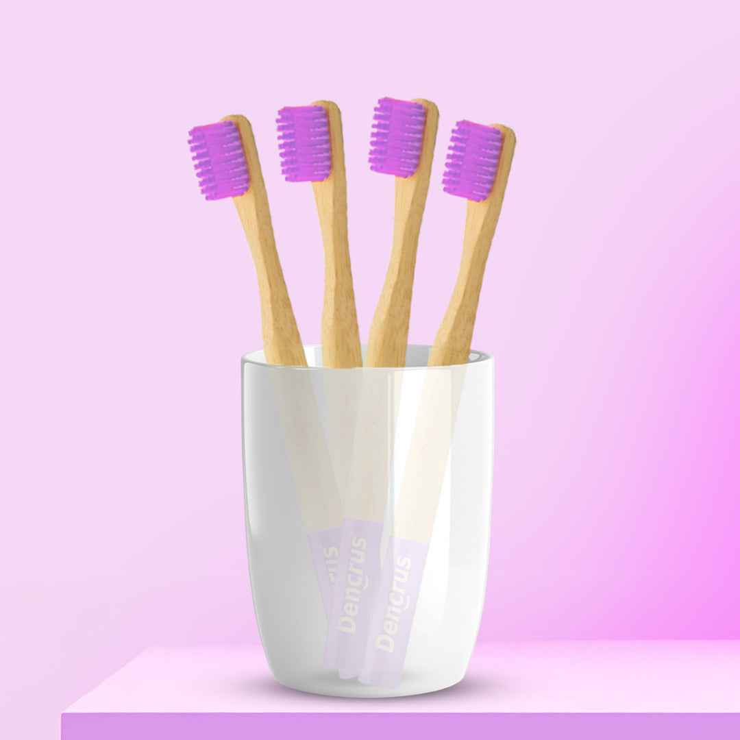 Orby Kids Bamboo Toothbrush – Soft, Safe & Colorful (Lavender)