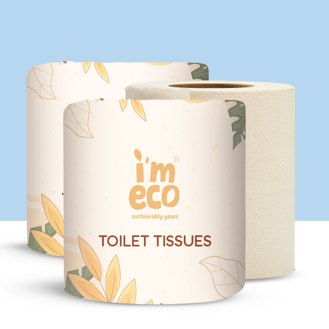 Hypoallergenic 3 Ply Bamboo Toilet Tissue Rolls (220 Pulls)
