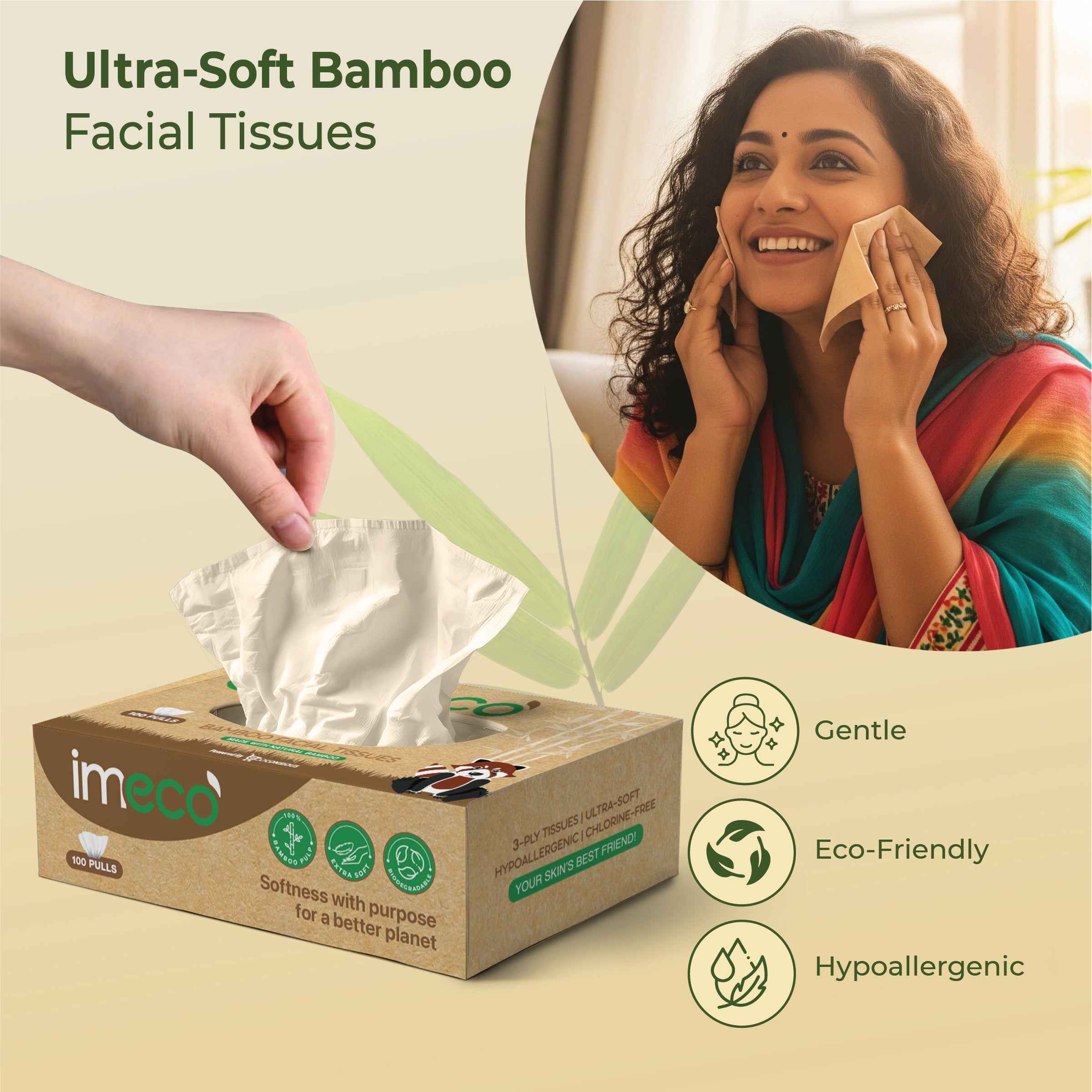 Ultra-Soft Bamboo Facial Tissues