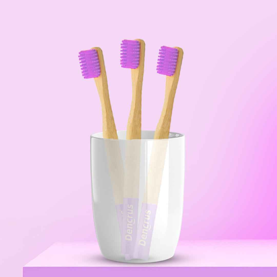 Orby Kids Bamboo Toothbrush – Soft, Safe & Colorful (Lavender)