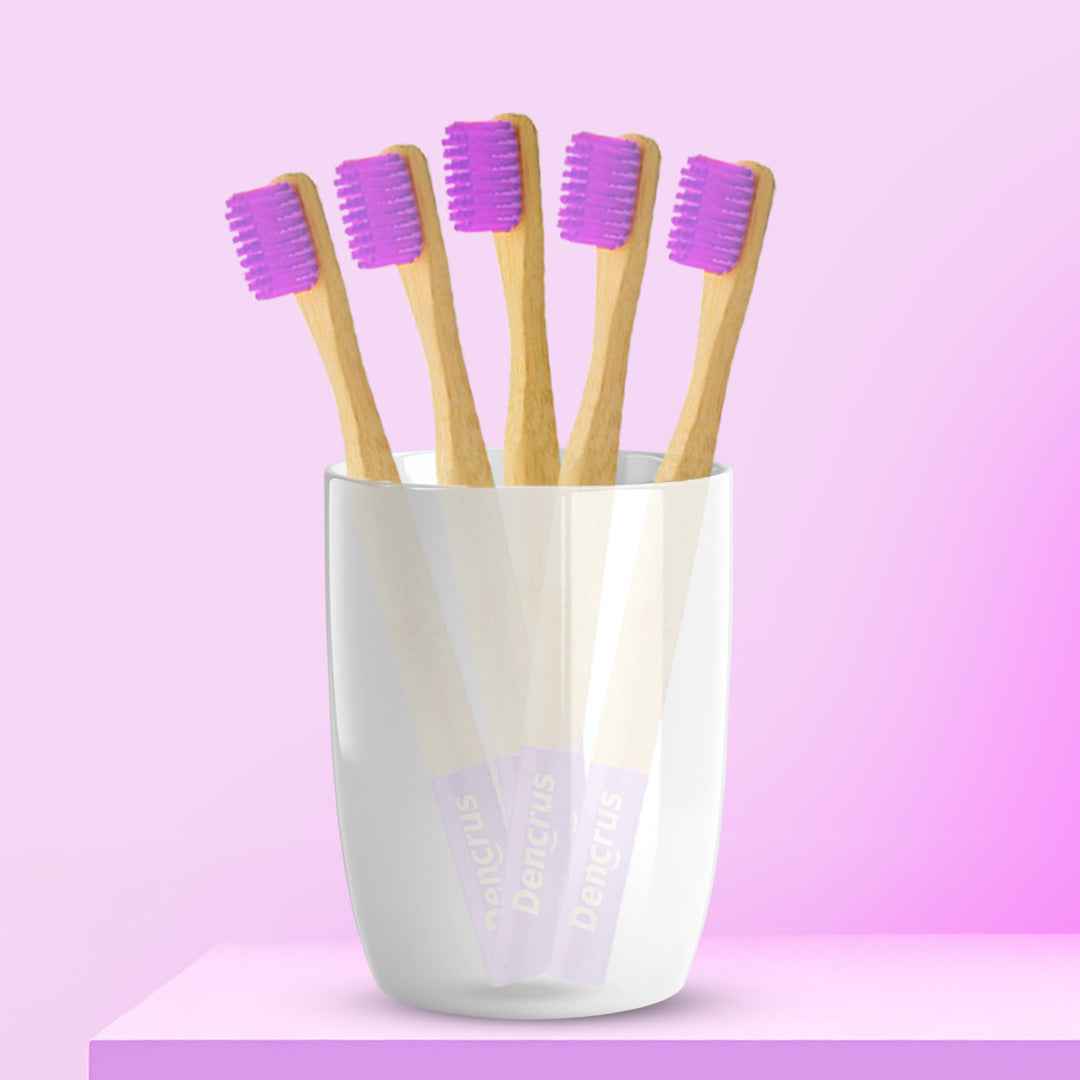 Orby Kids Bamboo Toothbrush – Soft, Safe & Colorful (Lavender)