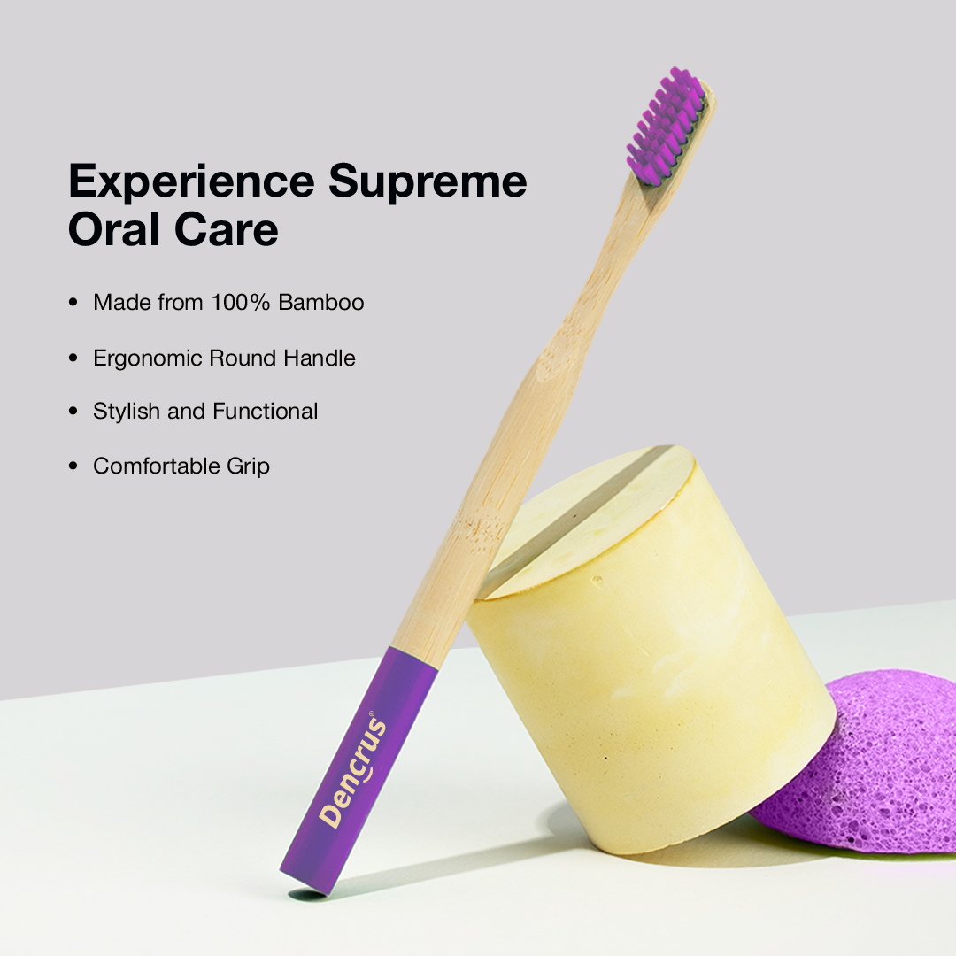 Orby Plus Bamboo Toothbrush – Extra Soft Bristles & Gum Care (Lavender)