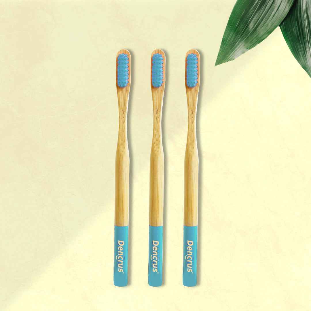 Orby Plus Bamboo Toothbrush – Extra Soft Bristles & Gum Care (Blue)