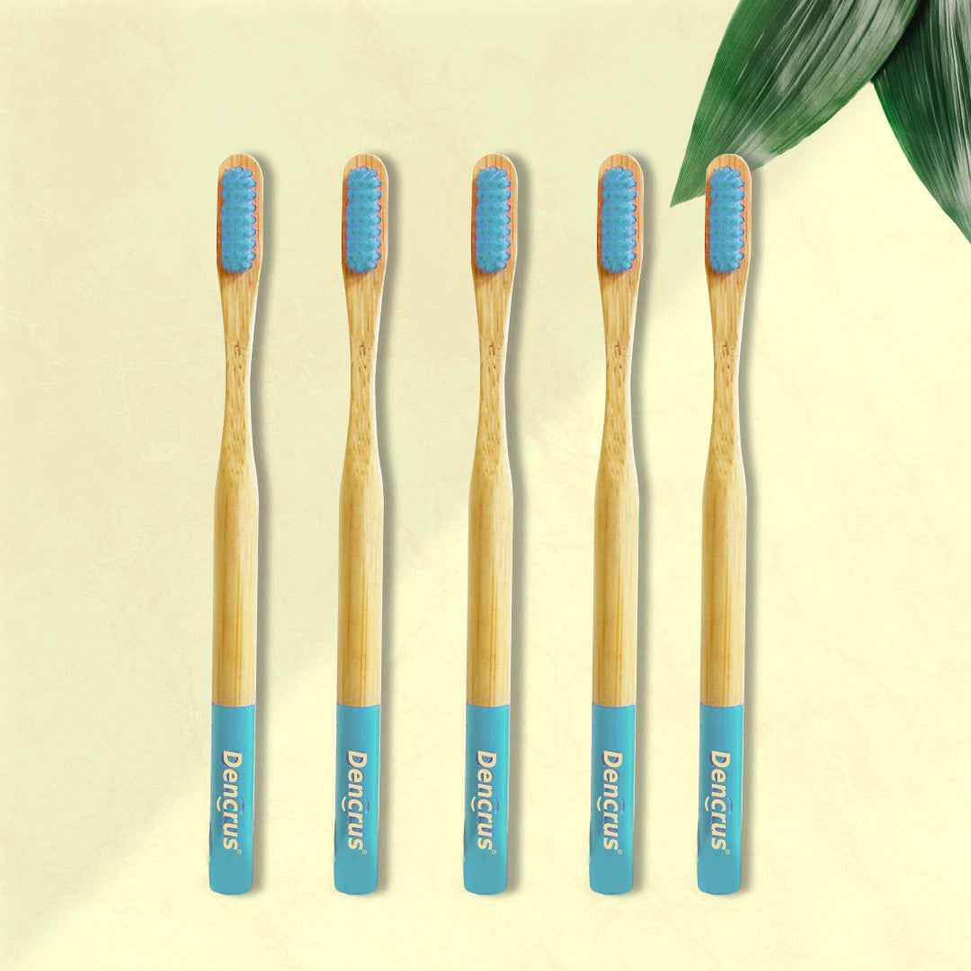 Orby Plus Bamboo Toothbrush – Extra Soft Bristles & Gum Care (Blue)