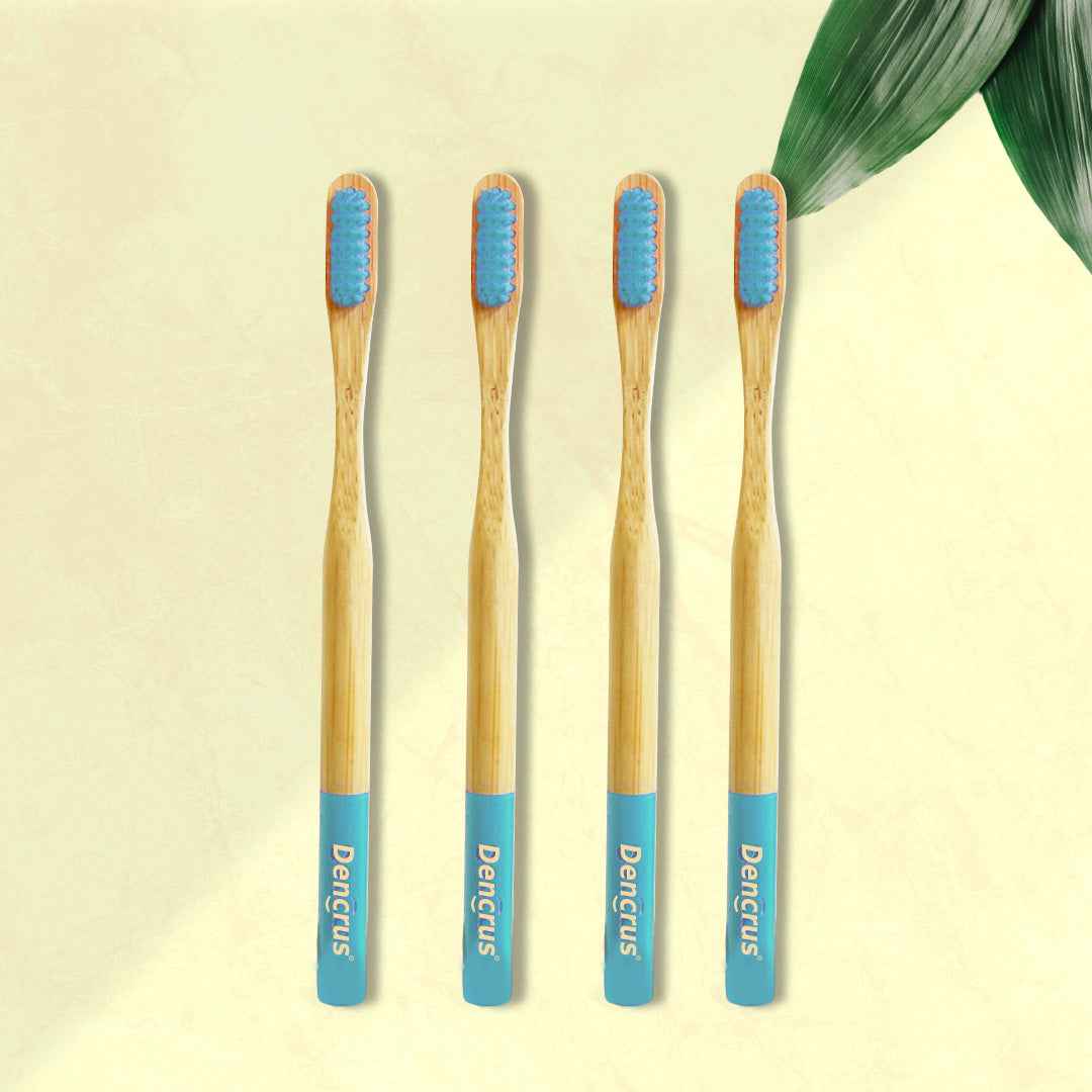 Orby Plus Bamboo Toothbrush – Extra Soft Bristles & Gum Care (Blue)