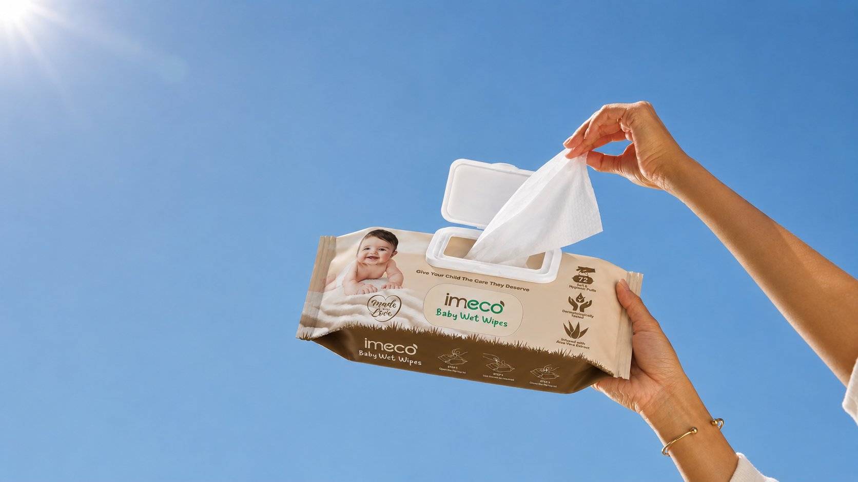 IMECO Baby Wet Wipes: Gentle Care for Your Baby's Everyday Hygiene