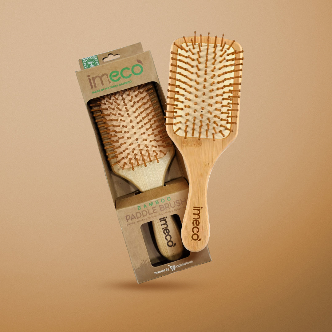 Anti-Static Bamboo Paddle Hair Brush