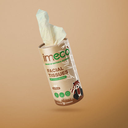 Bamboo Facial Tissues in Cylindrical Box