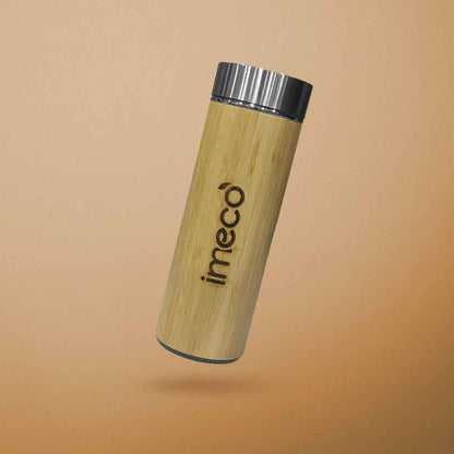 ECO POUR Flat-Lid Bamboo Water Bottle (450 ml)