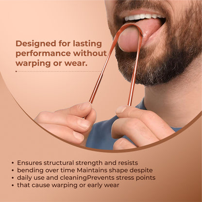 Pure Copper Tongue Cleaner (Pack of 2)