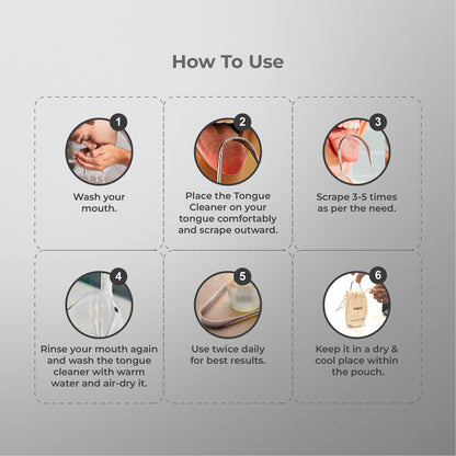 Stainless Steel Tongue Cleaner (Pack of 2)