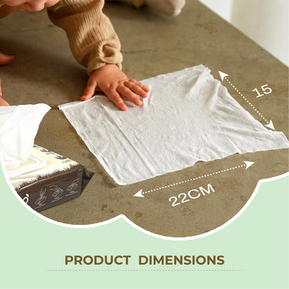 Baby Wet Wipes with Aloe Vera & Bamboo Pulp (72 Pulls)