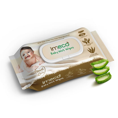 Baby Wet Wipes with Aloe Vera & Bamboo Pulp (72 Pulls)