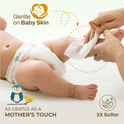 Baby Wet Wipes with Aloe Vera & Bamboo Pulp (72 Pulls)