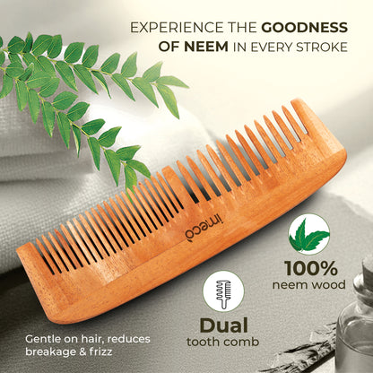 Self-Care Together – 2 Ramie Fibre Loofahs + Dual Tooth Bamboo Comb + Aloe Vera Wet Wipes - Imeco India