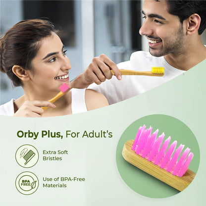 Fresh Carry Smile Kit – Tooth Tablets (Mint) + Bamboo Pocket Tissues + ORBY PLUS Toothbrush