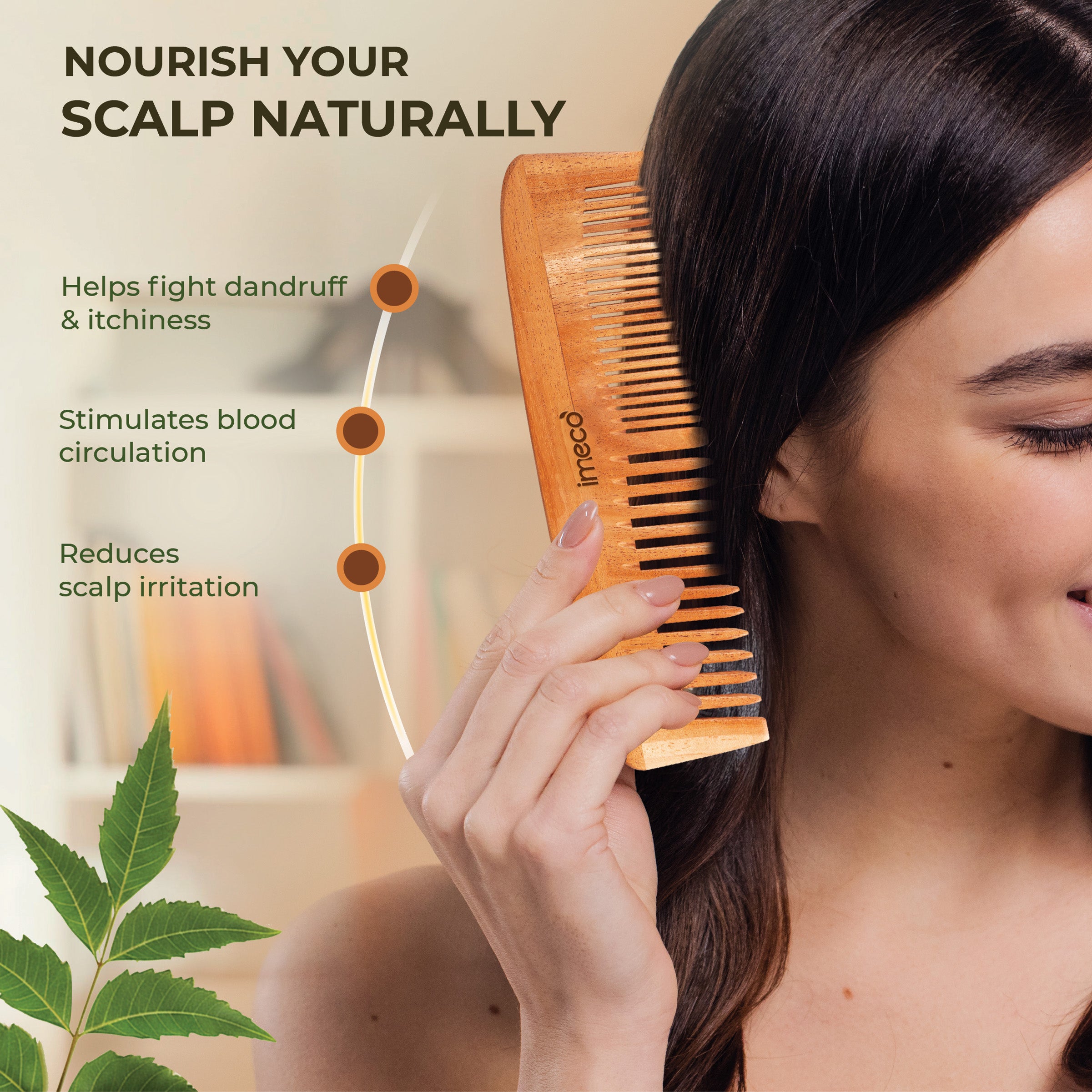 Self-Care Together – 2 Ramie Fibre Loofahs + Dual Tooth Bamboo Comb + Aloe Vera Wet Wipes - Imeco India