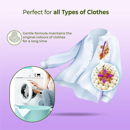 Natural Laundry Liquid – Coconut-Based Cleaning Power (1 Litre, Pouch)