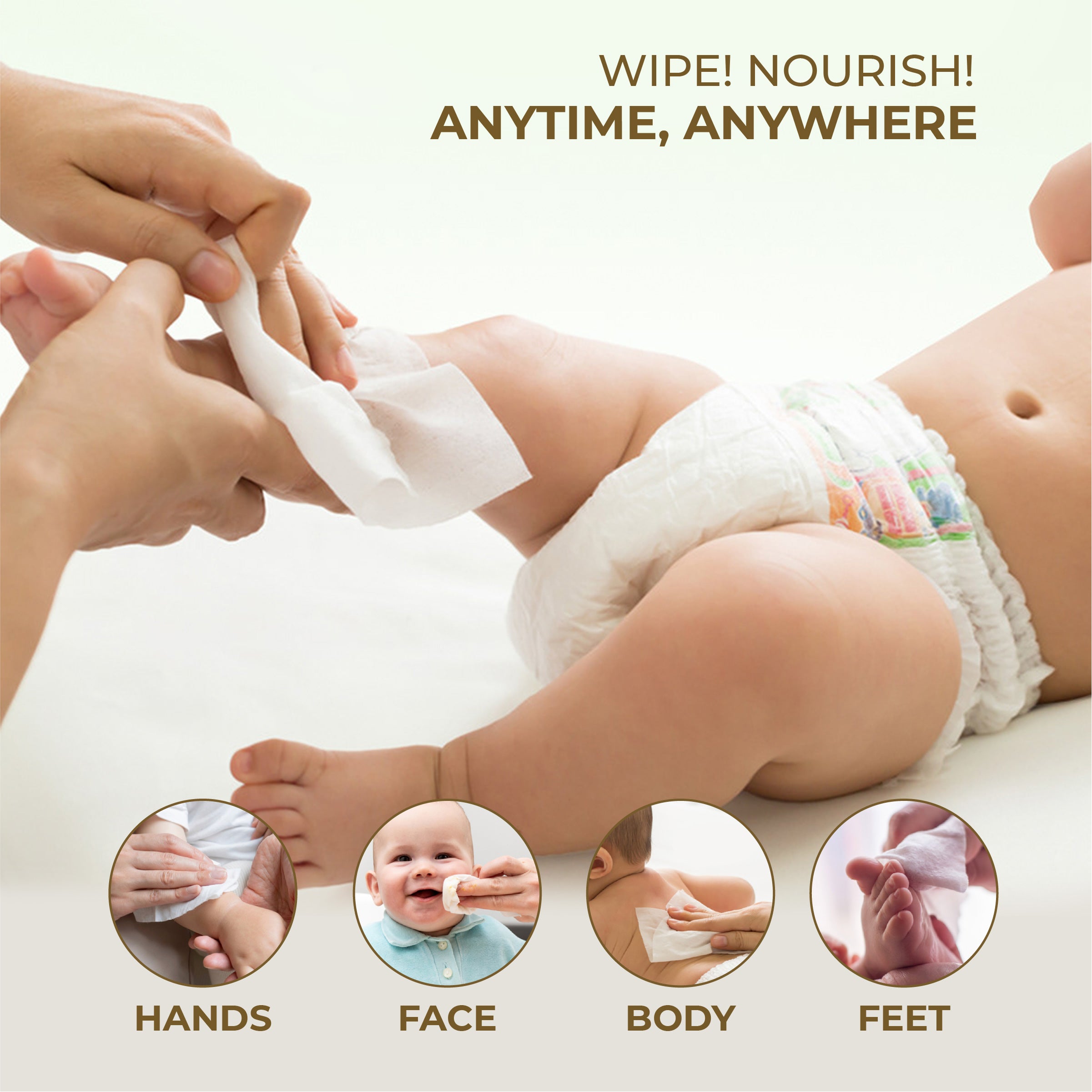 Baby Wet Wipes with Aloe Vera & Bamboo Pulp (72 Pulls)