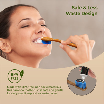 Shared Smile Kit – Tooth Tablets (Mint) + 2 Octa Clean Bamboo Toothbrushes - Imeco India