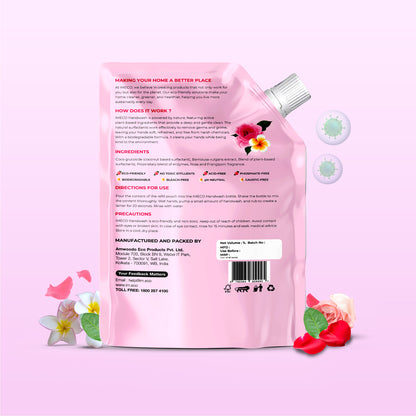 IMECO Natural Hand Wash – Kills 99% Germs (1 L, Pouch)