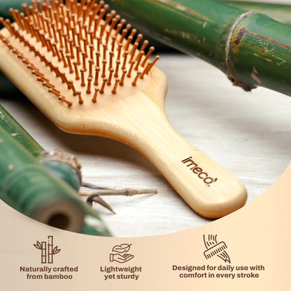 Anti-Static Bamboo Paddle Hair Brush