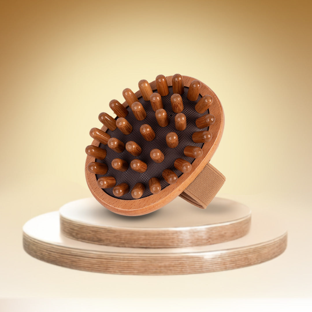 Bamboo Hair & Body Massager for Muscle & Scalp Relaxation