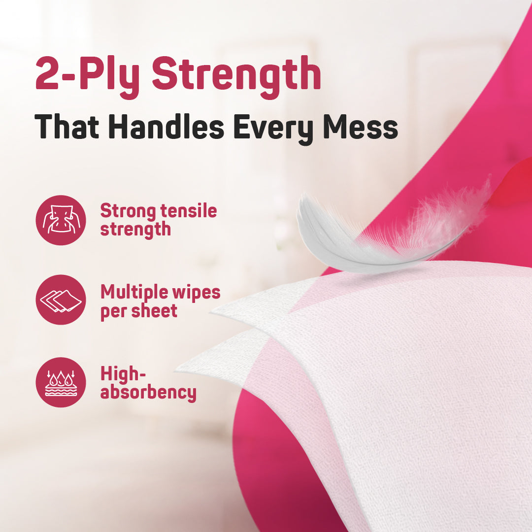 Good Habbit Soft Facial Tissue Box – Extra Soft & 2 Ply (Pink)