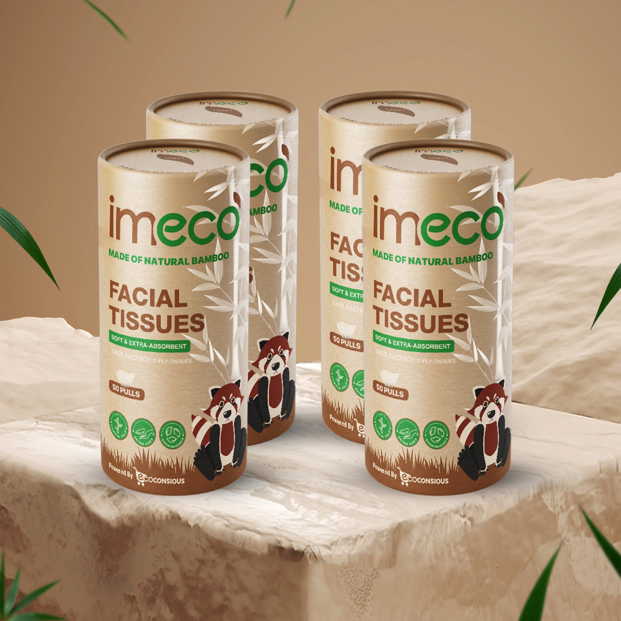 FACIAL TISSUE - PACK OF 4