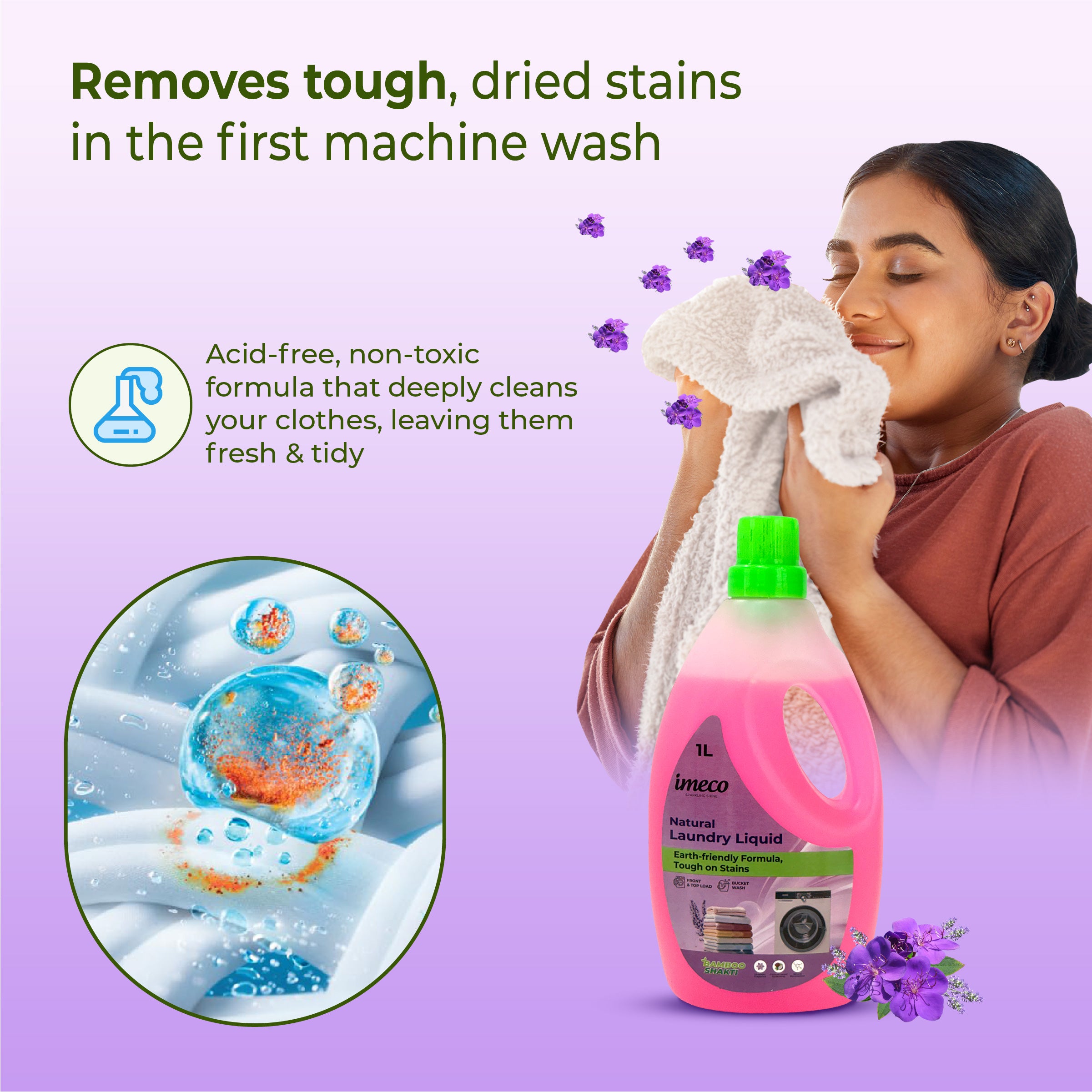 Natural Laundry Liquid – Coconut-Based Cleaning Power (1 Litre)