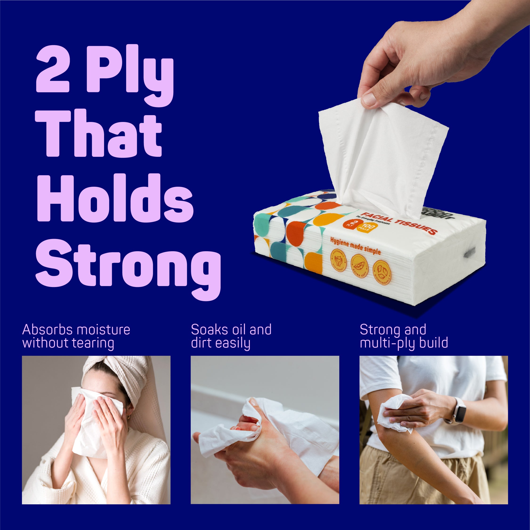 Good Habbit Facial Tissues – Extra Soft & 2 Ply - Imeco India