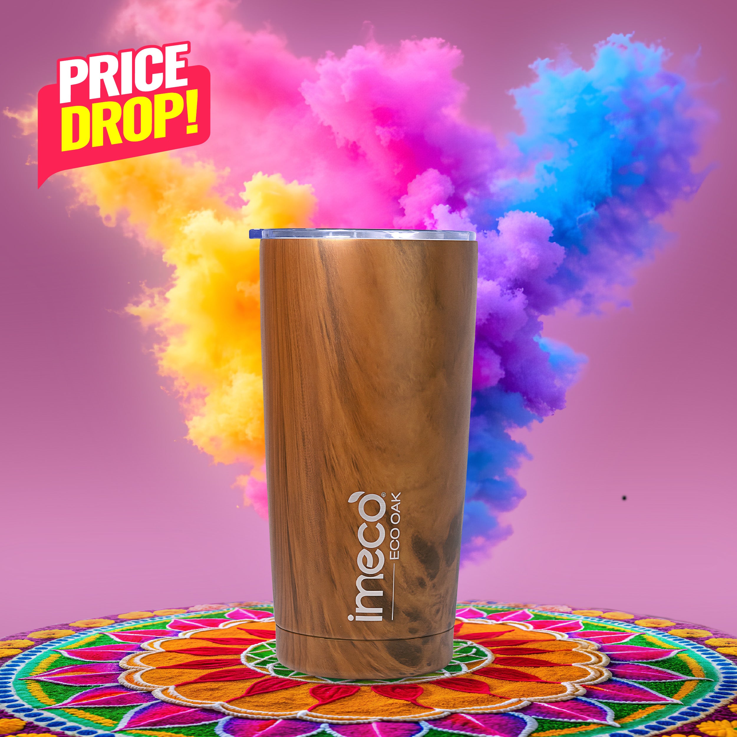 ECO OAK Stainless Steel Water Bottle (600 ml)